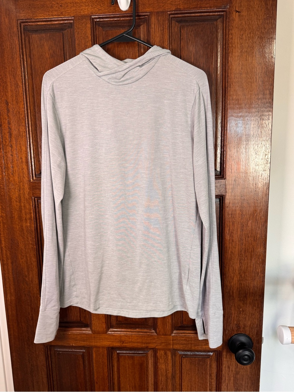 REI Men's Crewneck Hoodie Sweater in Light Gray